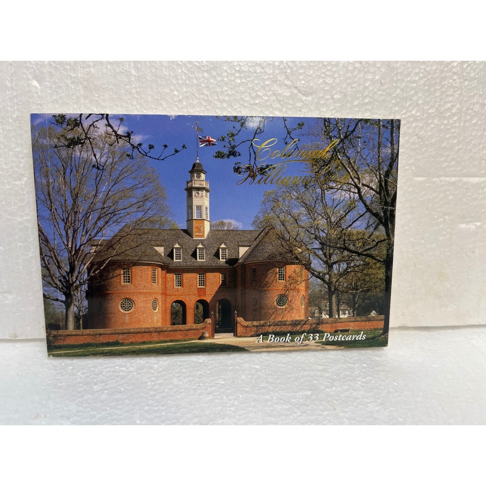 Colonial Williamsburg Postcard Book 33 Cards 2007 Virginia History Souvenir PCB6